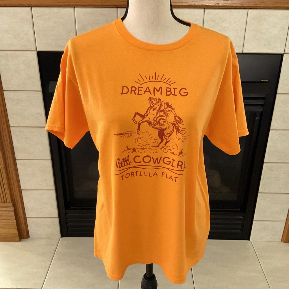 “Dream Big Little Cowgirl” Short Sleeve Tee, Sz Youth XL